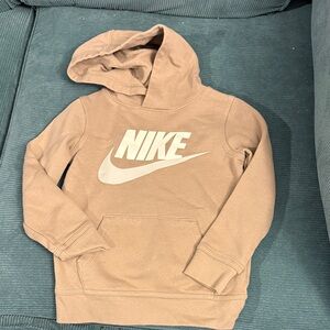 Nike Light Brown Hoodie with Logo